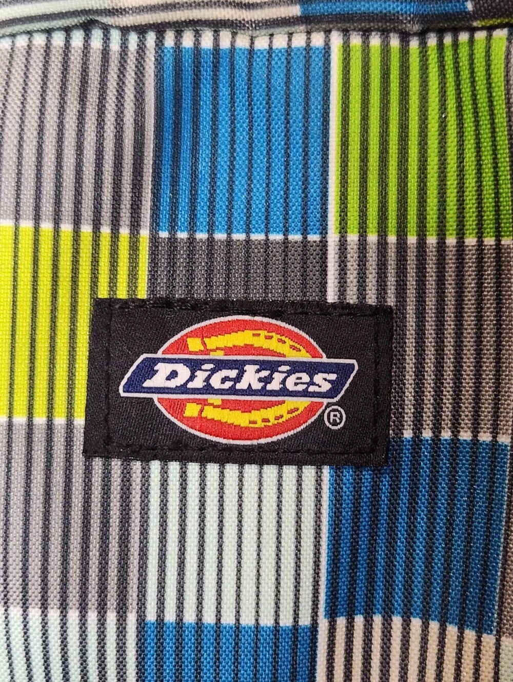 Dickies Blue & Green Plaid Mini Backpack Adjustable Straps - Picture 4 of 8